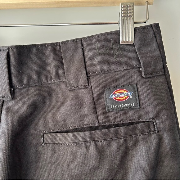 [30x30] Men’s Dickies Black Skateboard Flex Wide Leg Cargo Pants Jamie Foy - Picture 10 of 16